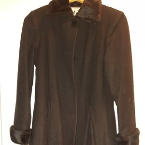 Girls Fur Trimmed Winter Coat